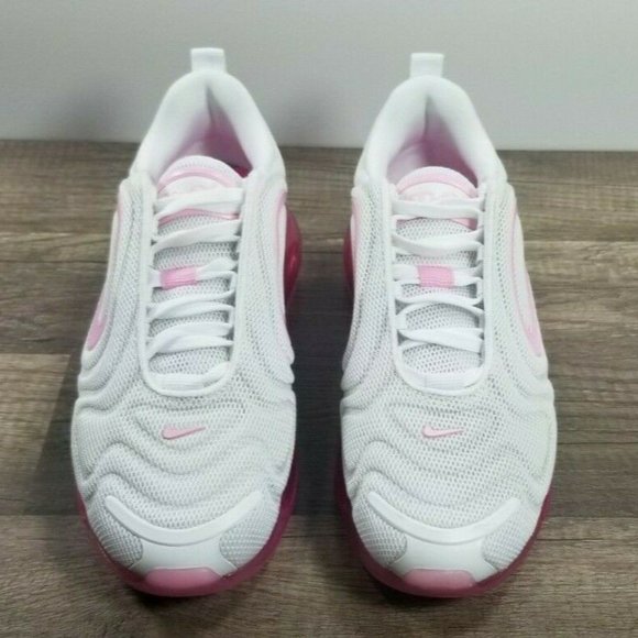 Nike Air Max 720 Women Size 6 White Laser Fuchsia - Picture 2 of 4
